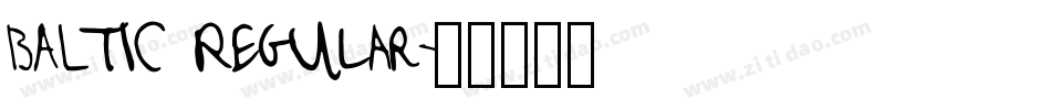 BALTIC Regular字体转换